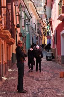 Caminhando na Calle Jaen, em La Paz, capital da Bolívia